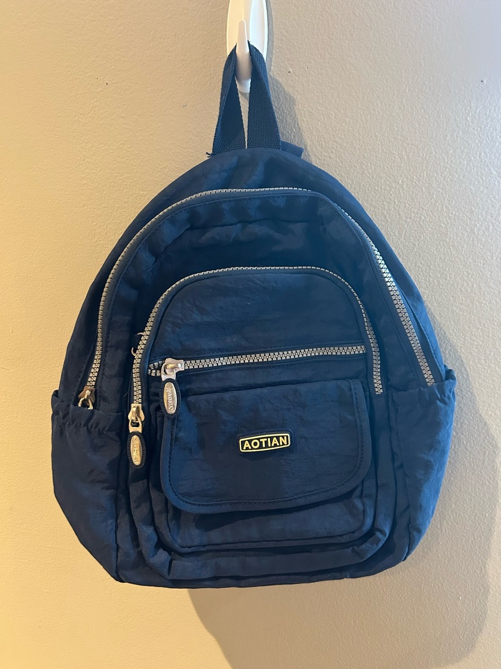 Small blue backpack